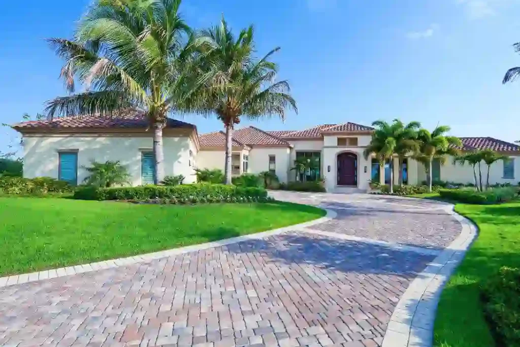 Modern Mansion Entrance